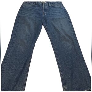 Agolde Womens 90's Mid Rise Straight Relaxed Blue Jeans